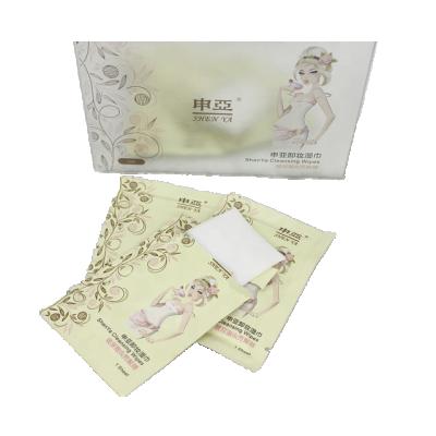 China Wholesale Nonwoven Fabric Wet Cleaning Cloths For Women Organic Makeup Remover Cloths Private Label for sale