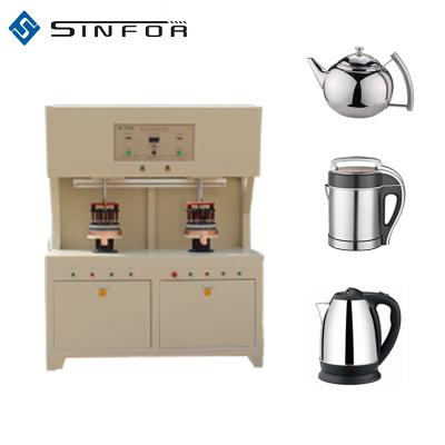 China Aluminum Heating 2 Stations Pot Induction Brazing Machine for sale