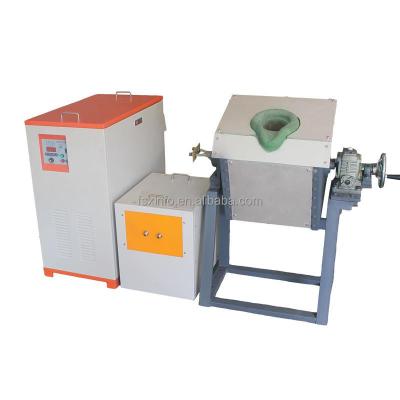 China High quality fast portable induction gold scrap tilting melting furnace for sale for sale