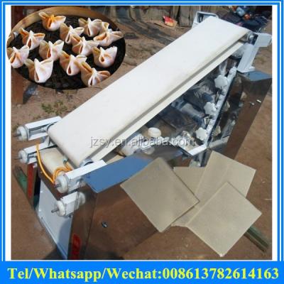 China Square Shape Spring Roll Wrappers Machine / Commercial Stainless Steelmaking Pastry Skins Machine 1250*550*1150mm for sale