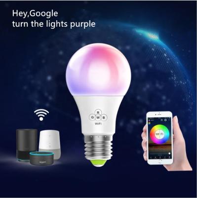 China Amazon Best Selling 9W RGB Tuya Smart WiFi LED Home Remote Control Light Bulb Compatible with Alexa/Google Assistant for sale