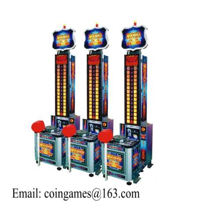 China Amusement Equipment King of the Hammer Hit Arcade Coin Operated Lottery Tickets Redemption Games Machine for sale