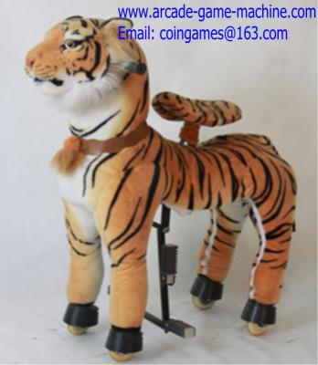 China Amusement Park Mechanical Children Plush Animal Kiddie Rides Tiger Toy for sale