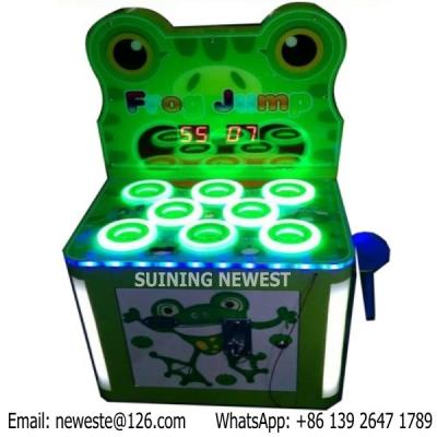 China Hamster Frog Jump Iron Cabinet Hammer Hit Frog Coin Operated Game Machine For Kids In Shopping Mall for sale