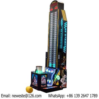 China Testing Strength Coin Operated Electronic Hammer Hitting Redemption Tickets Game Machines for sale