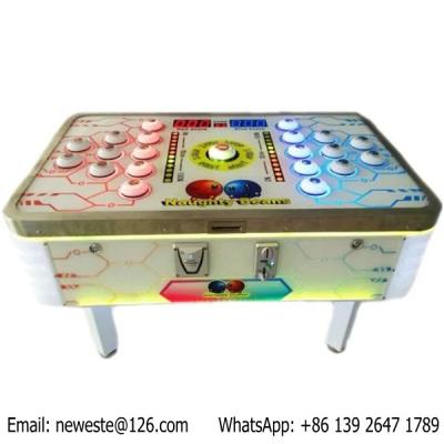 China Amusement Coin Operated Hit Beans Table Arcade Game Machine for sale