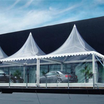 China Hot Galvanized Transparent Pagoda Tent Canopy Tent Garden Gazebo Tent for sale