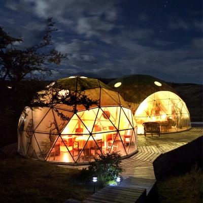 China UV resistance/waterproof/fireproof igloos dome tent glamping geodesic dome house for sale