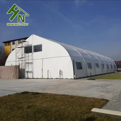 China Hot Galvanized 18X35M Outdoor Curve Tennis Court Sport TFS Tent Made By Tent Factory In Guangzhou for sale