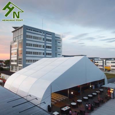 China Hot Galvanized 20m Clear Span /Aluminum TFS Curve Tent Art Festival Curved Events Tent For Outdoor Event For Sale for sale