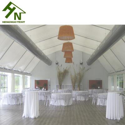 China Hot Galvanized Dubai Aluminum PVC Canvas Party Polygonal Wedding Tent For 400 People for sale