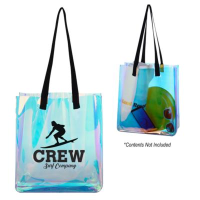 China Tote Bag Hologram Tote Bag For Women Fashion Iridecent Tote Bag Holographic Rainbow Work Bag for sale