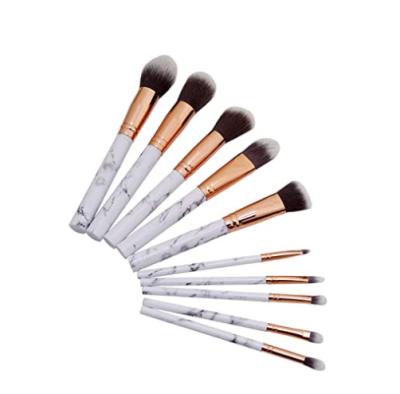 China Angular Blush Popular Makeup Brush Set With 10PCS OEM Good Quality Cosmetic Brush Set Free Sample For You for sale