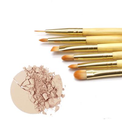 China Good Quality Angular Bamboo Blush Foundation 5PCS Makeup Brush Set OEM Makeup Brush Set Free Sample Cosmetic Brush for sale