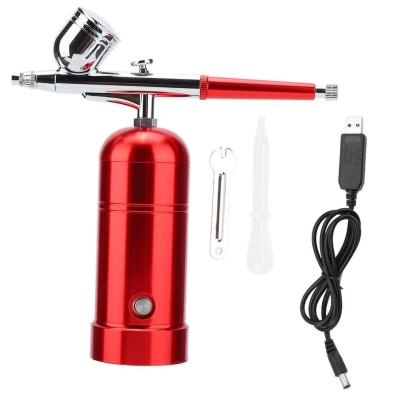 China Aluminum Alloy Moisturizing Skin Care Spray Gun Mini Airbrush Kit Oxygen Sprayer Water Refill Sprayer Airbrush Gun Airbrush Gun for sale