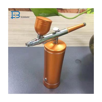 China Aluminum Alloy Airbrush With Battery Kit Colorful Pump Portable Mini Airbrush Compressor Airbrush Compensate Woman for sale