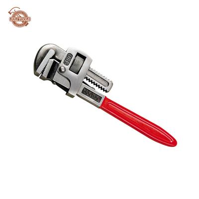 China Carbon Steel Straight Tube Wrench With Plastic Dip Handle for sale