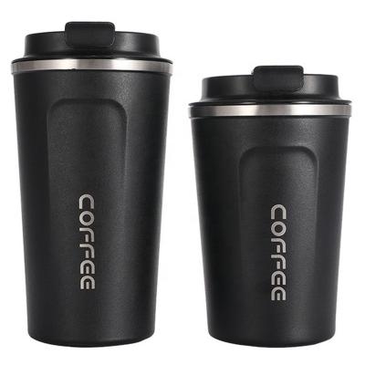 China Amazon Sale PORTABLE Double Wall Stainless Steel Vacuum 304 500ml Hot Coffee Mug With Lip Logo Car Thermos 380ml Custom Coffee Mug for sale