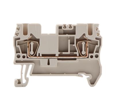 China Square type terminal block 2.5 inch spring rail terminal block AK2.5 one, one ST2.5ZDU2.5. AK2.5 for sale