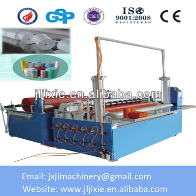 China Garment shops JL-F2100 automatic nonwoven spunlace perforating, slitting and rewinding machine for sale