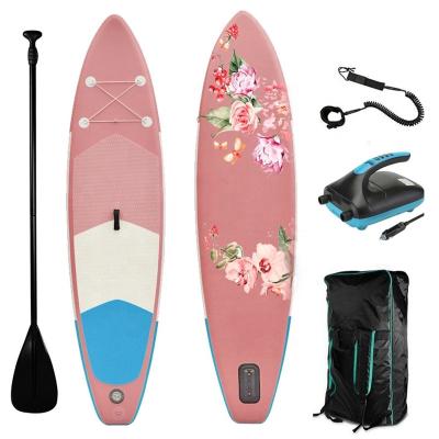 China New Design Unisex InflatableFoldableHigh Performance Surfboards 300X76X15cm for sale