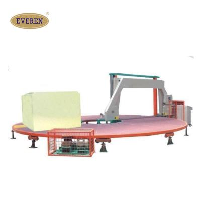 China Hotels Bed Mattress Foam Block Cutting Machine With Round Table for sale