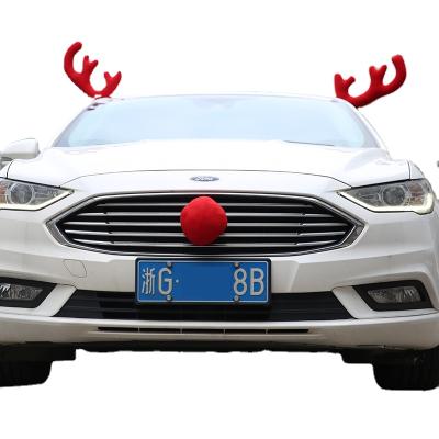 China Cute Car Kit Decorationve Out Reindeer Antler Christmas Festival Car Kit Christamas Decoration Lovely for sale