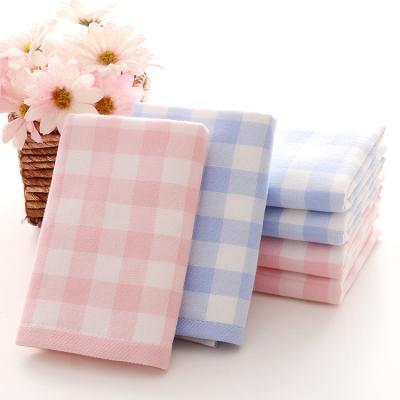 China Compressed cotton bathroom towels. Absorbent Quick Dry Textured Bath Towels Collection for sale