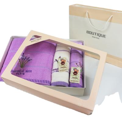 China Custom Logo Advertising Gift Towel Box Set Compressed Cotton Towel Box Cotton Wash Face Promotional Gift for sale