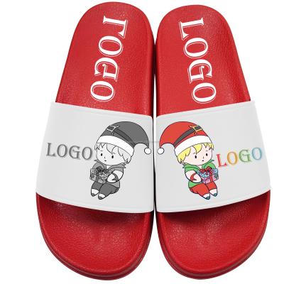 China Anti-odor Custom Summer Men's New Fails Slipper Wear Comfortable Fashion PVC Instep Korean Logo for sale