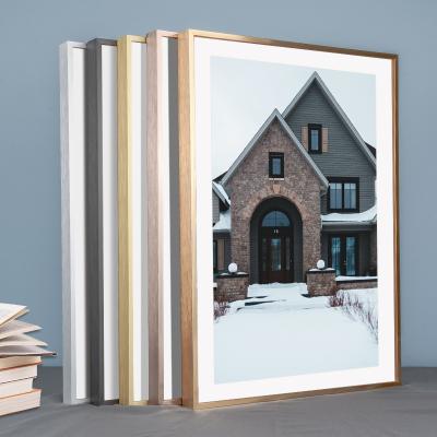 China Display/Advertising/Decoration Wholesale Customized 5x7 6X8 A4 A3 A2 Picture Photo Frame Metal Poster Frame High Quality Normal Aluminum Brushed for sale