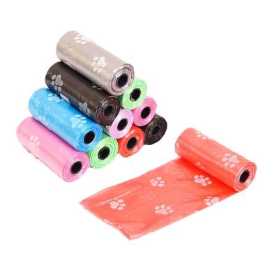 China Sustainable Pet Poop Bags Disposable Dog Waste Bags Dispenser Collector Waste Bag Puppy Cat Pooper Scooper Small Rolls Outdoor Clean for sale