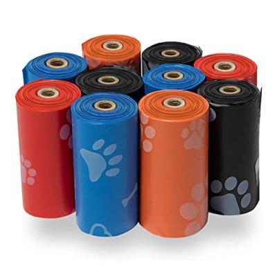 China Sustainable Instock Dog Poop Bags Portable Large Capacity Eco-friendly Pet Waste Bag No Leaking Pet Waste Bag for sale