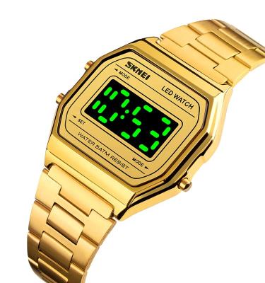 China Day/date fancy fashion watch digital led skmei 1646 men watch brands luxury gold for sale