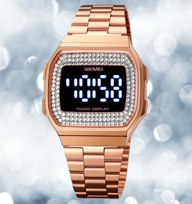 China Skmei Alarm Water Resistant Design Brand Boy Fashion Square Hand LED Watch 30m for sale