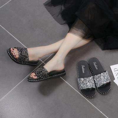 China Outdoor Slippers 2021 Ladies Fashion PVC Hot Sale House Slippers And Outdoor Flat Sandal Women Slippers Sandals for sale