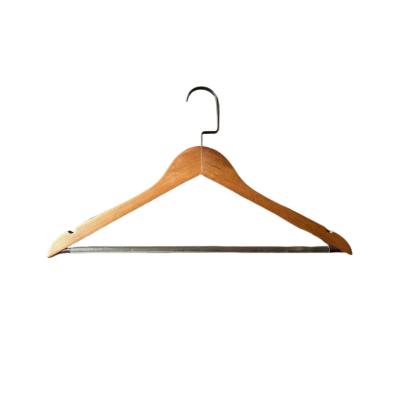 China Behind Doors/On Walls Wooden Clothes Rack Wooden Color Household Non-slip And Seamless Solid Wood Clothes Rack for sale