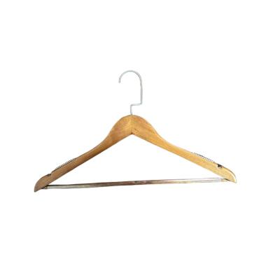 China Behind Doors/On The Walls Suit Hanger Non-Slip Shoulder Solid Wood Solid Wood Hanger for sale