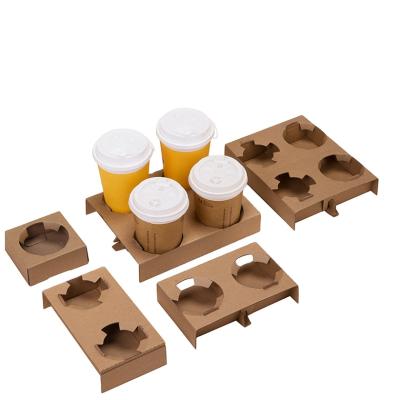 China Disposable Paper Cups Holder Paper Cup Holder Tray Cup Holder Paper for sale