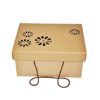 China Factory Direct High Quality Disposable Kraft Corrugated Paper Packaging Box for sale