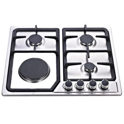 China Hotel Four Burner Built In Gas Oven With Electric Hob for sale