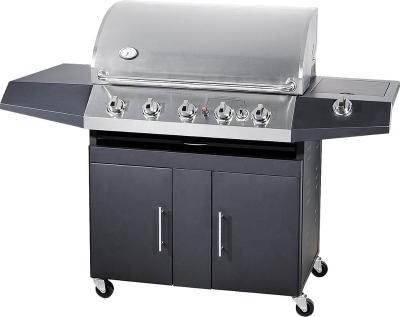 China Gas BARBECUE Bunners Cabinet 5 Height Adjustable And Iron Stainless Grill for sale