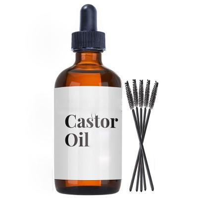 China 100% Natural Organic Private Labeling 100% Pure Castor Oil 2oz For Hair And Eyelash Growth for sale