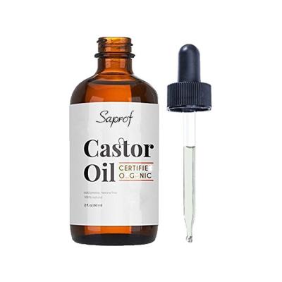 China Private Label High Quality 100% Pure Organic Cold Pressed Castor Oil 4 Ounces For Hair & Face Care Skin & Eyelashes & Eyebrows & Nails for sale