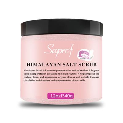 China Orgainc Exfoliator Natural Regimen Skin Remover Softening Rose Himalayan Salt Body Scrub for sale