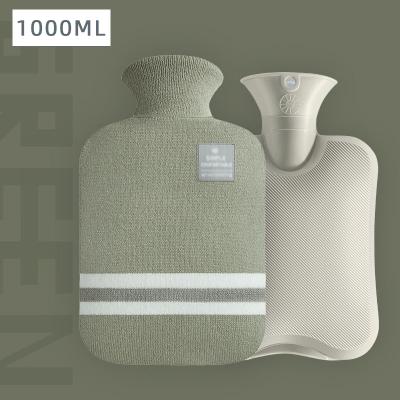 China Handy Warmer Bag Water Injection PVC Transparent Cute Look Carry Fleece Hand Warmer Large Hot Water Bag for sale