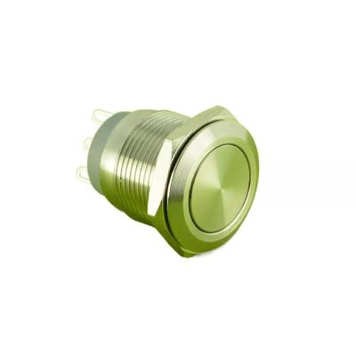 China ELEWIND 19mm Stainless Steel Travel Micro Push Button Switch (PM19-11W/S) PM19-11W/S for sale