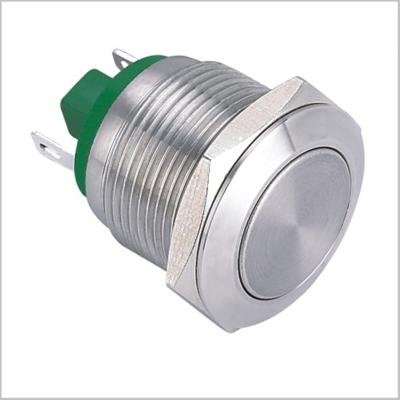 China ELEWIND 19mm Head Stainless Steel Flat Push Button Switch (PM191F-10/J/S) PM191F-10/J/S for sale