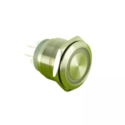 China ELEWIND 22mm Illuminated Travel Micro Push Button Switch (PM22-11WE/RG/12V/S) PM22-11WE/RG/12V/S for sale