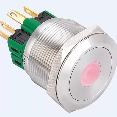 China 22mm momentary led push button switch, stainless steel push button switch, illuminated push button switch PM221-11D/Y/S for sale